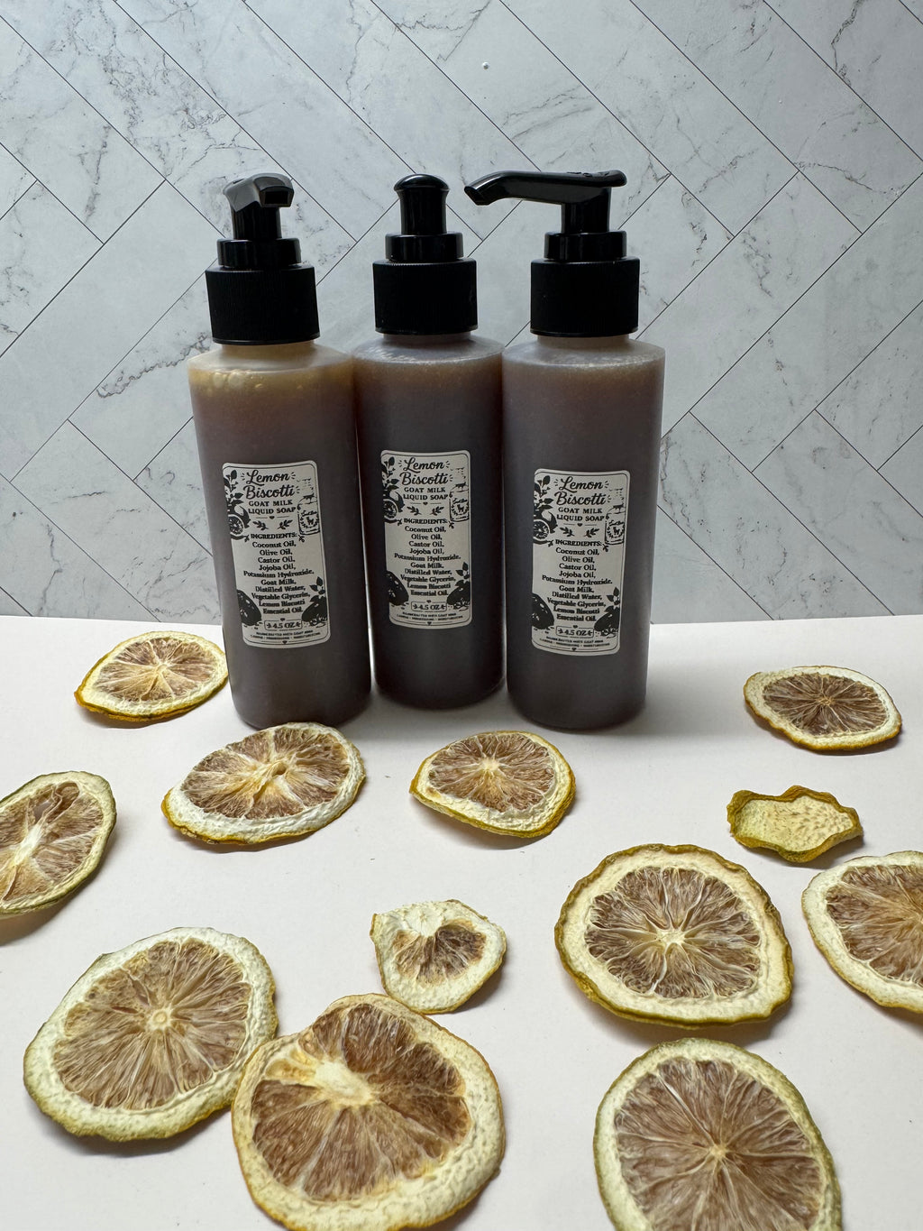 Lemon Biscotti Scented Liquid soap