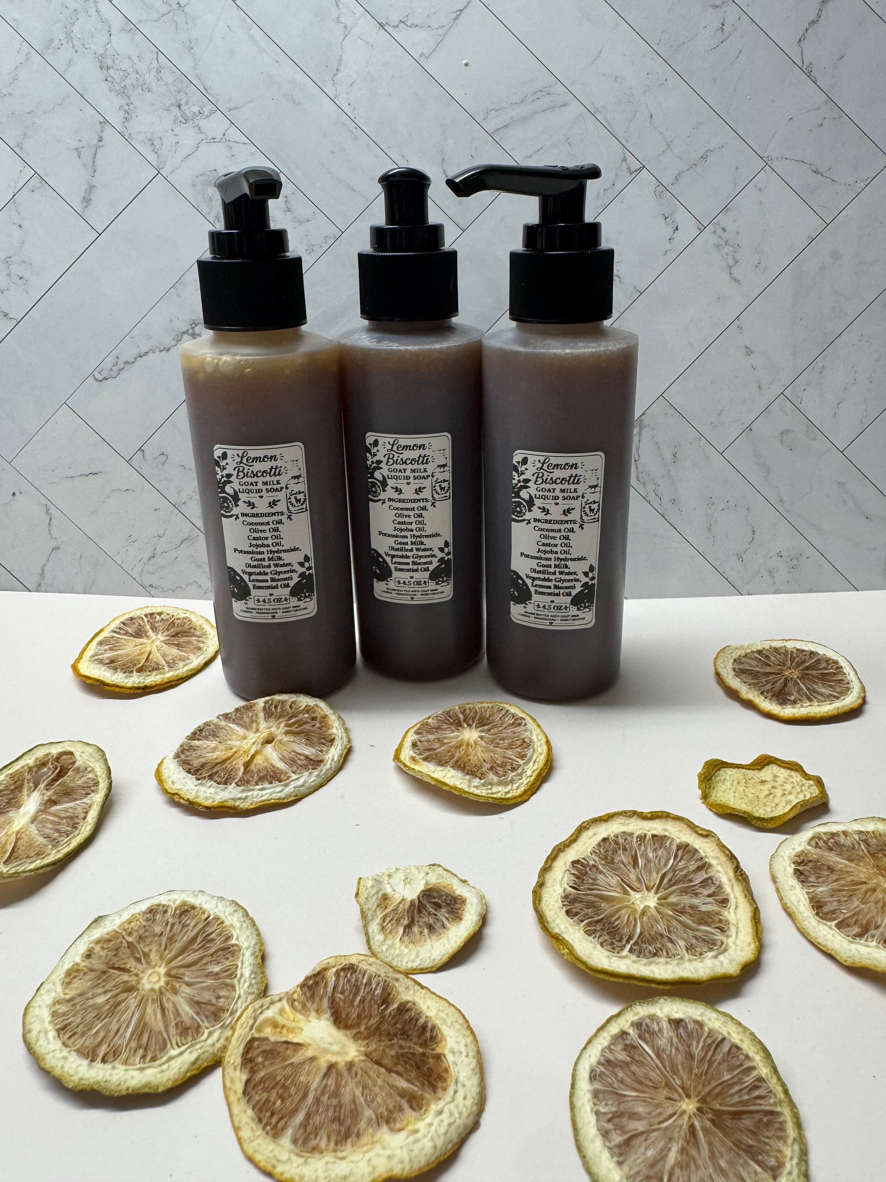 Lemon Biscotti Scented Liquid soap