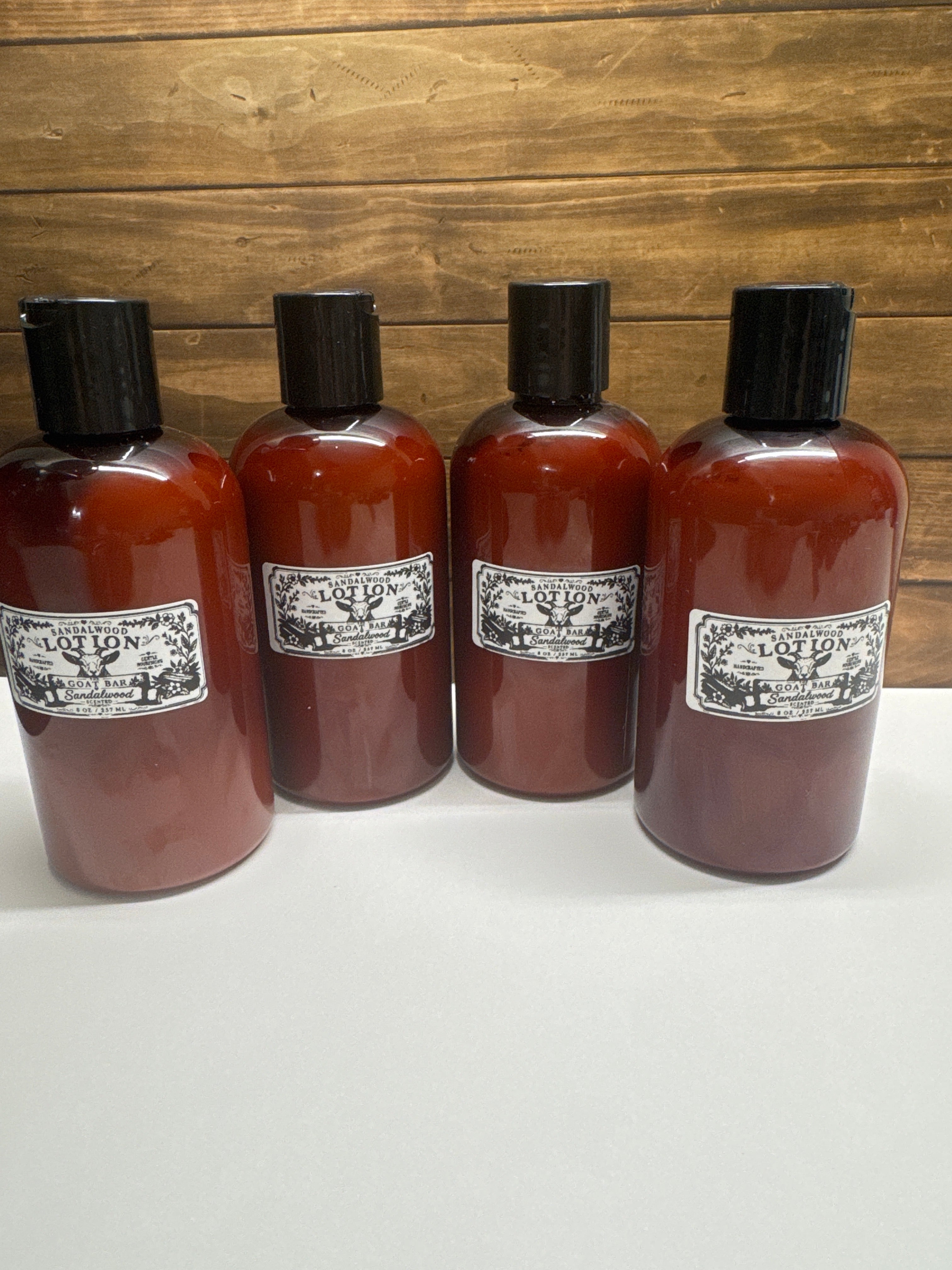 Sandalwood scented lotion
