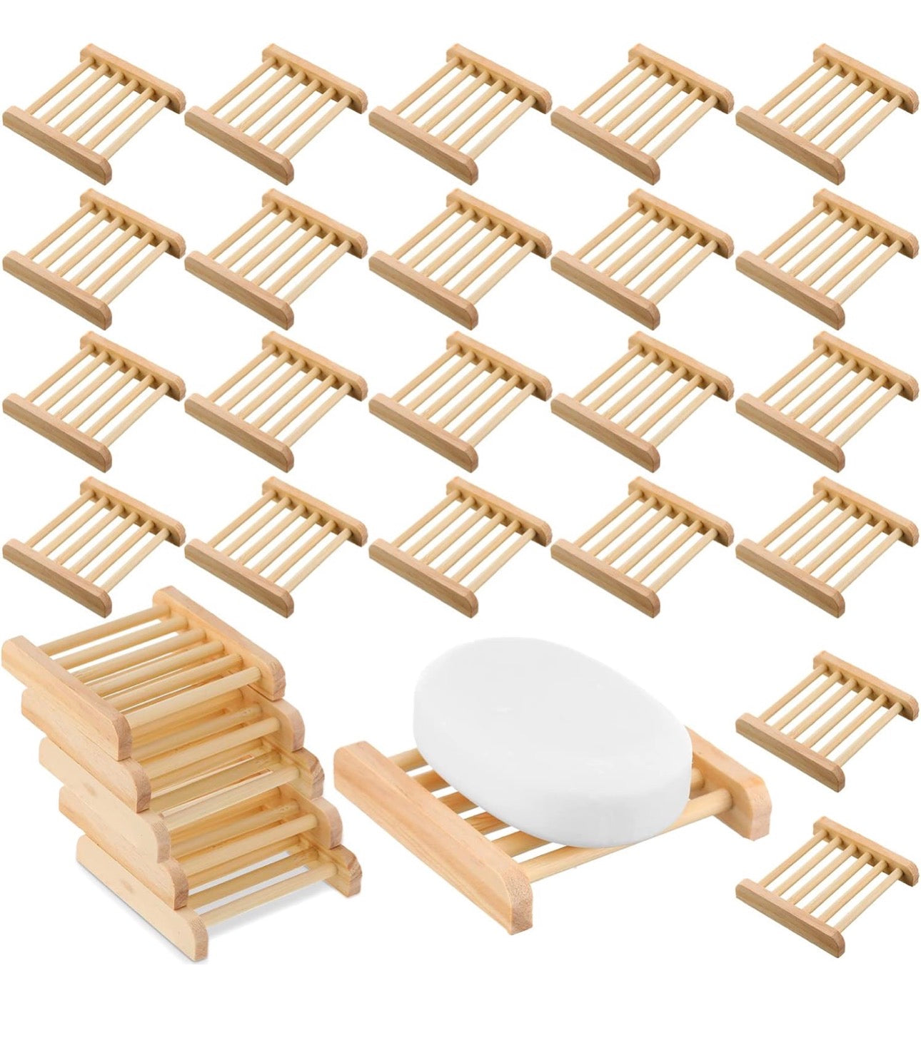 Bamboo Wood Soap Dish