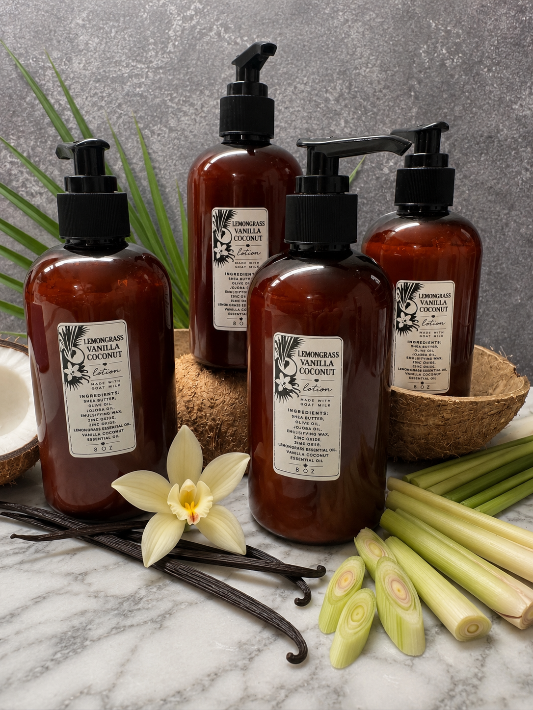 Lemongrass Vanilla Coconut lotion
