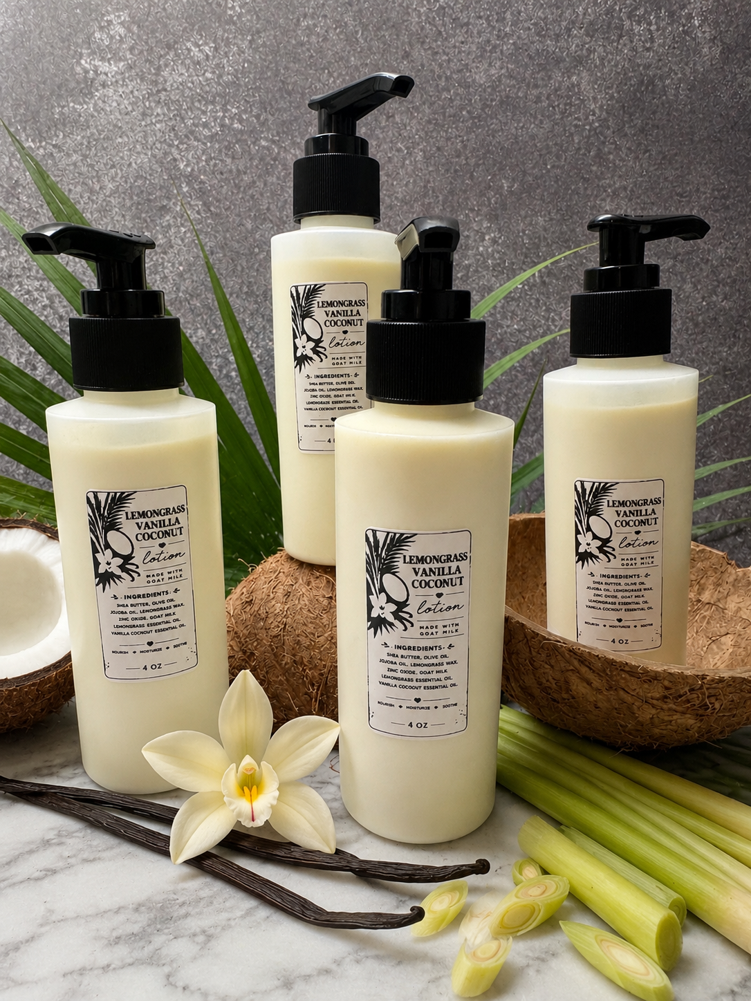 Lemongrass Vanilla Coconut lotion