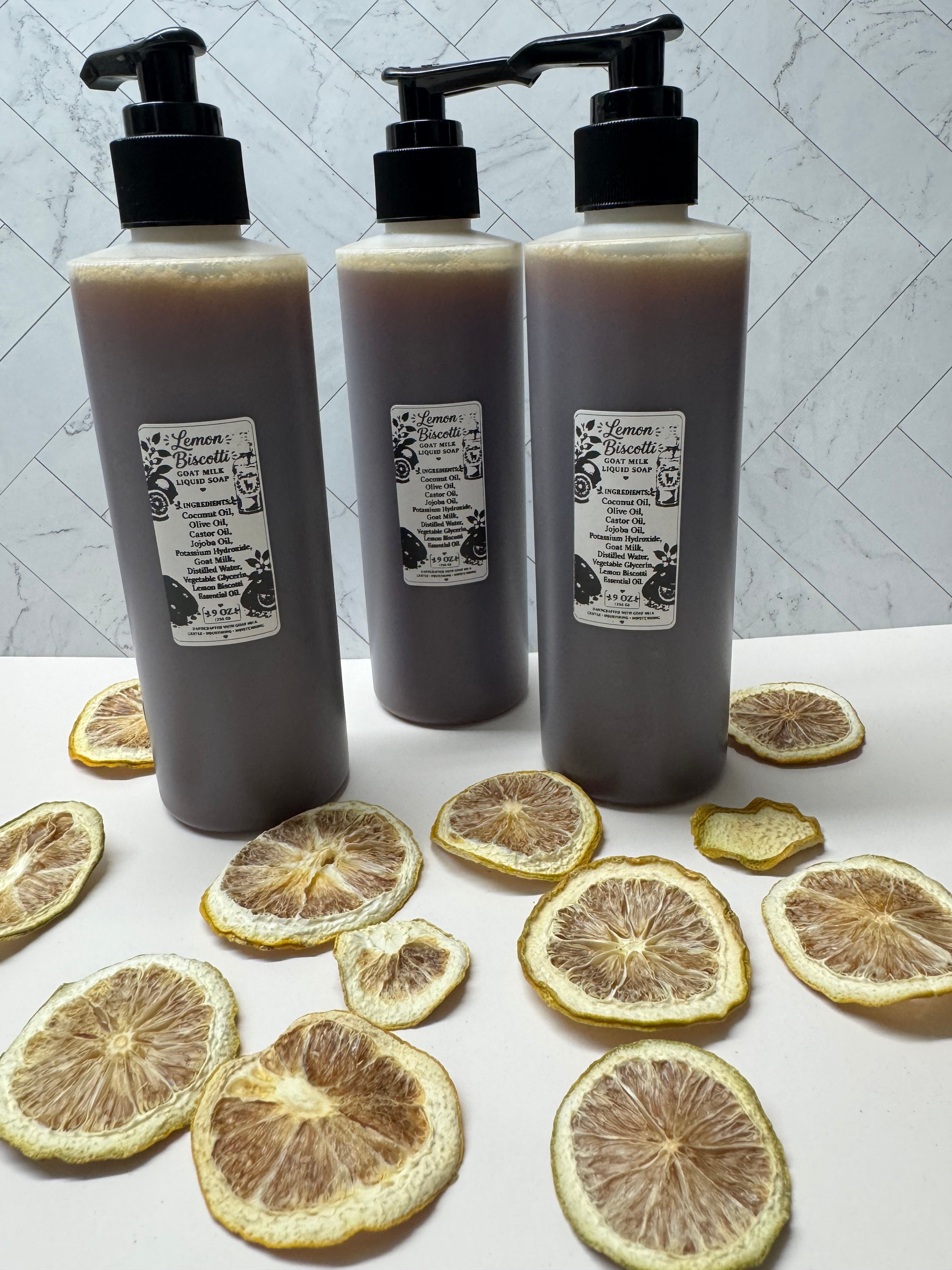 Lemon Biscotti Scented Liquid soap