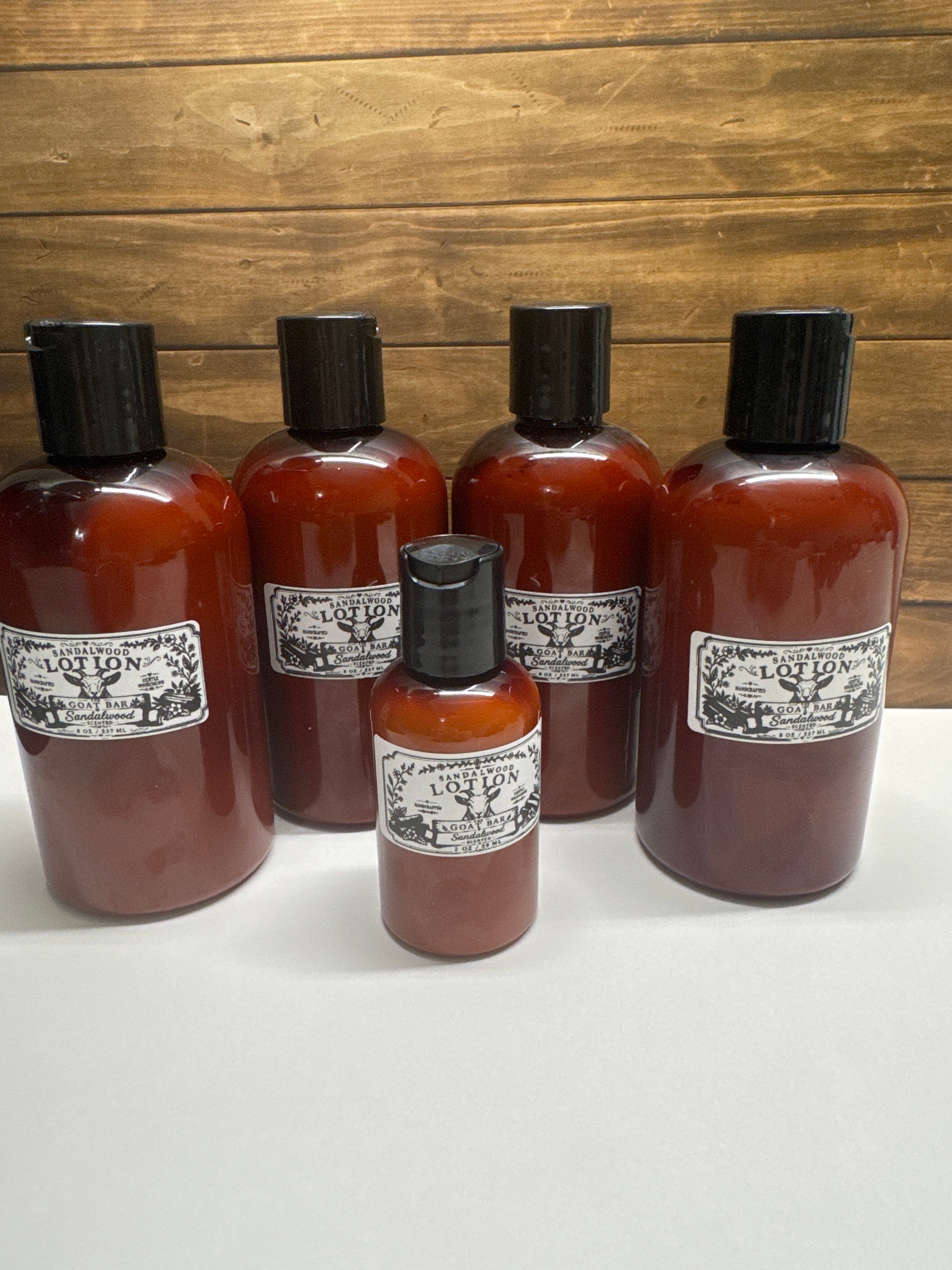 Sandalwood scented lotion