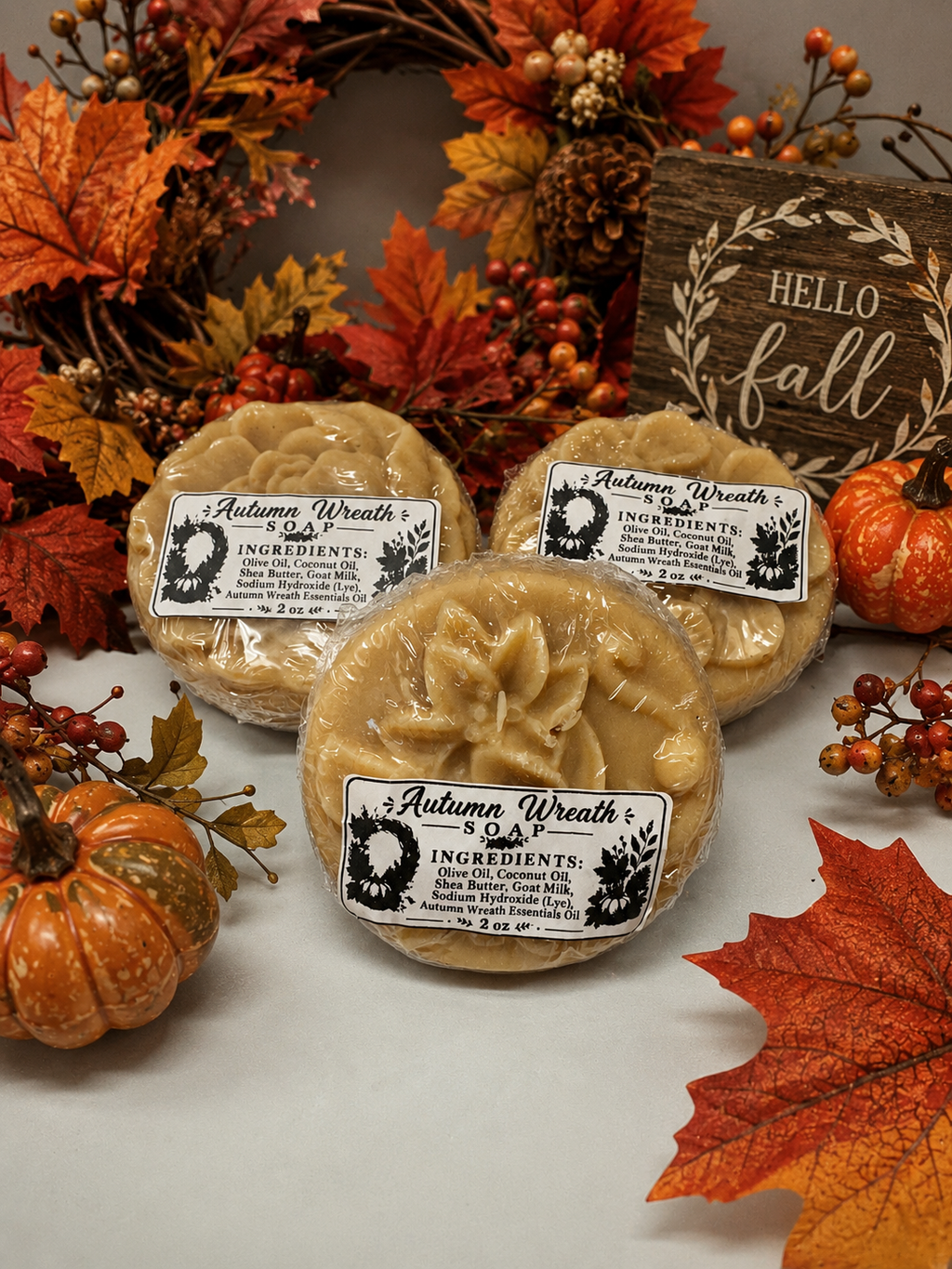 Autum Wreath scented soap