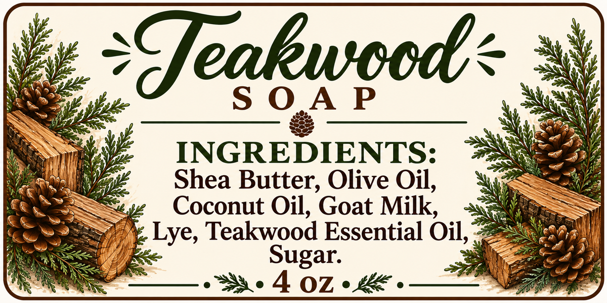 Teakwood scented soap