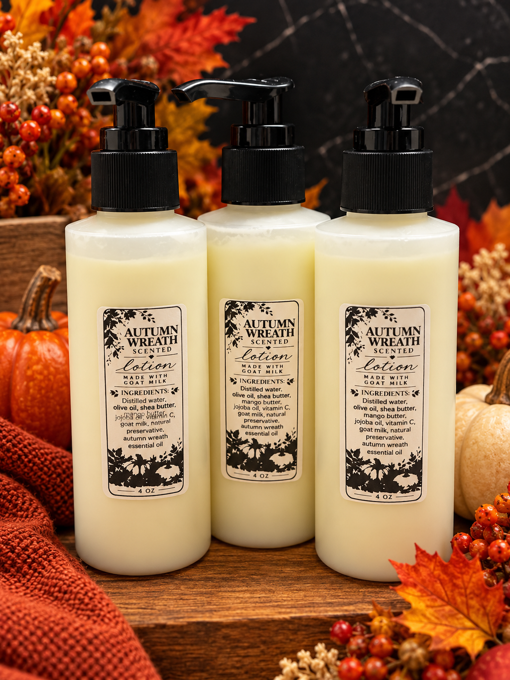 Autumn wreath scented lotion