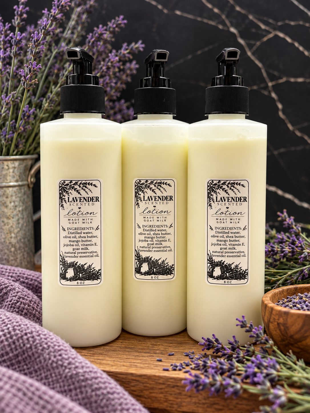 Lavender scented lotion