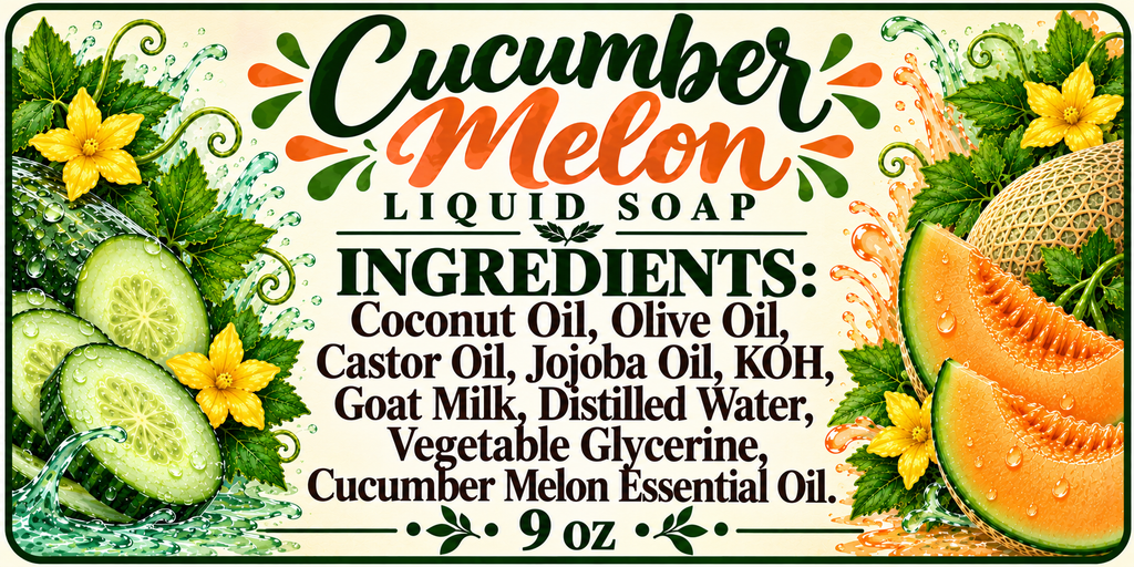 Cucumber Melon Scented Liquid Soap