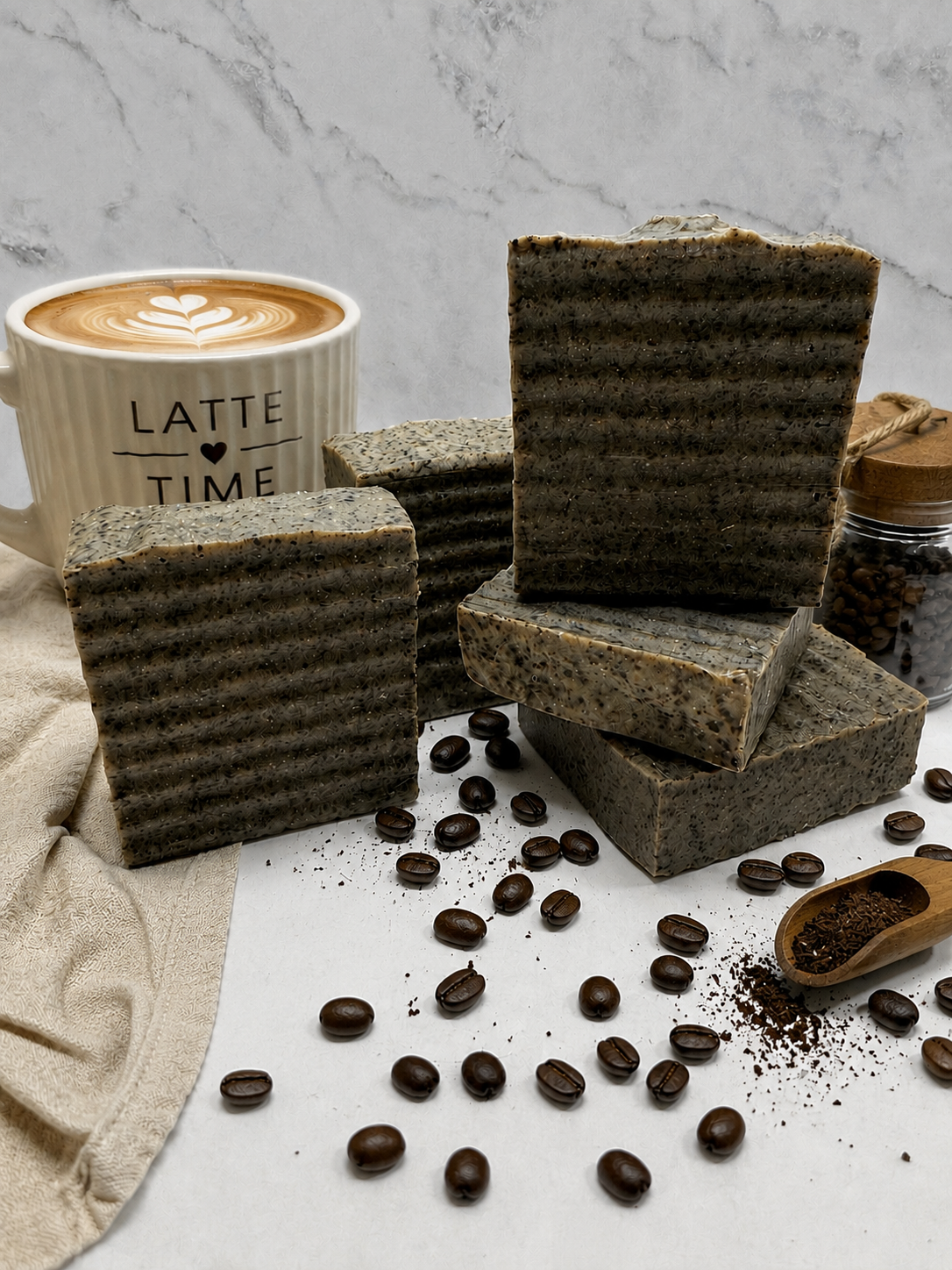 Coffee scented Exfoliating Soap