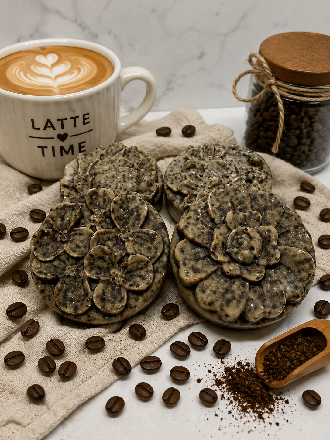 Coffee scented Exfoliating Soap